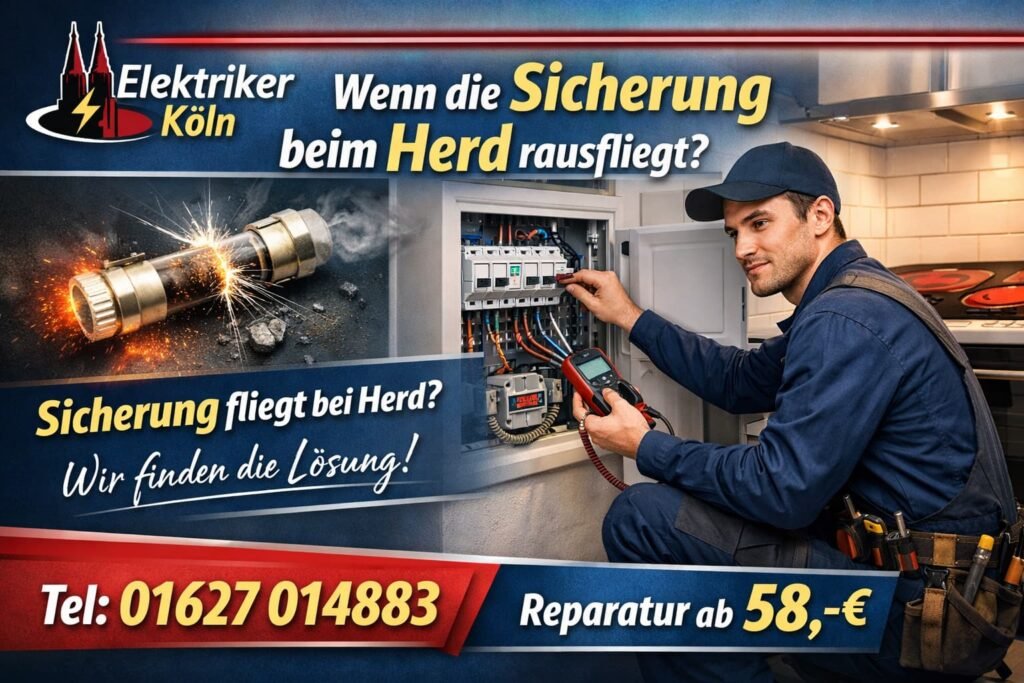 Sicherung fliegt bei Herd