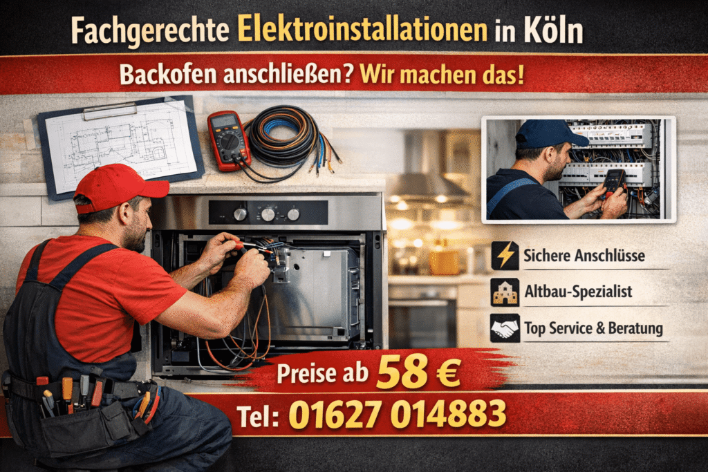 elektriker backofen anschließen