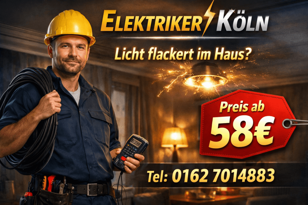 licht flackert im haus