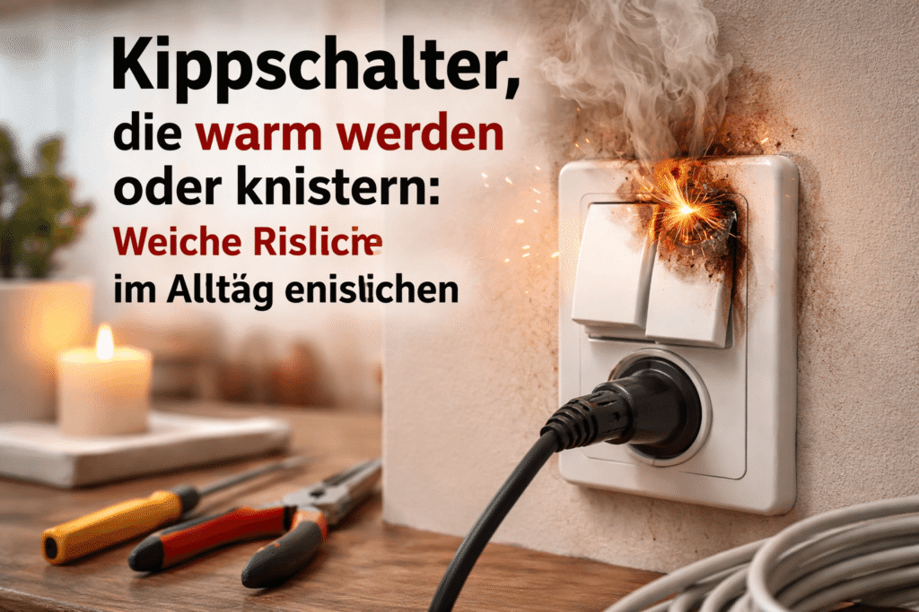 Überhitzter Kippschalter mit Funken im!!