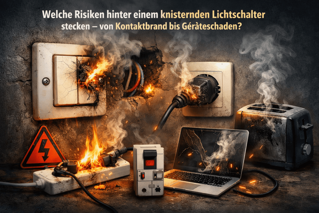 Defekter Lichtschalter verursacht Brand