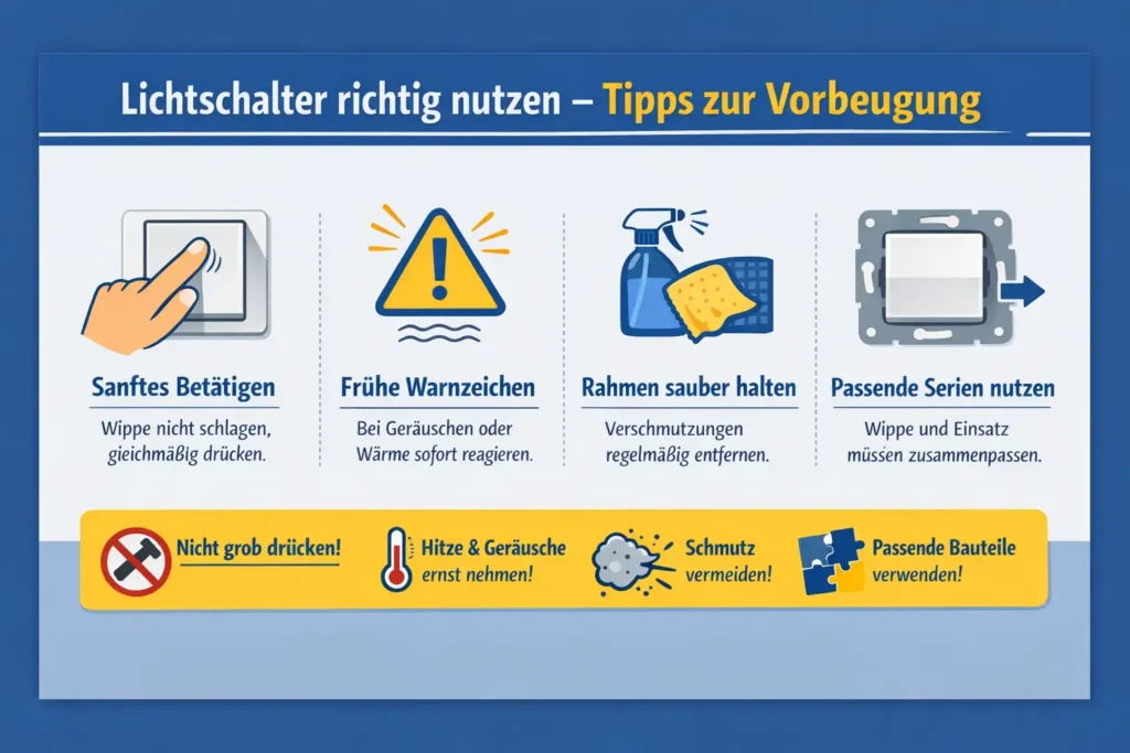 Wie Sie vermeiden, dass die lichtschalter wippe defekt wird – passende Schalterprogramme und Nutzungstipps
