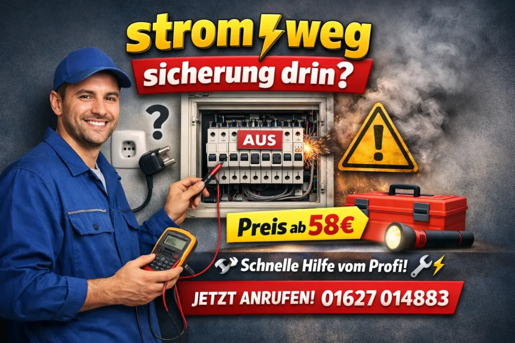 strom weg sicherung drin