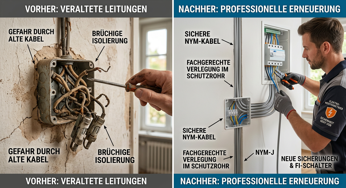 elektrische leitungen erneuern