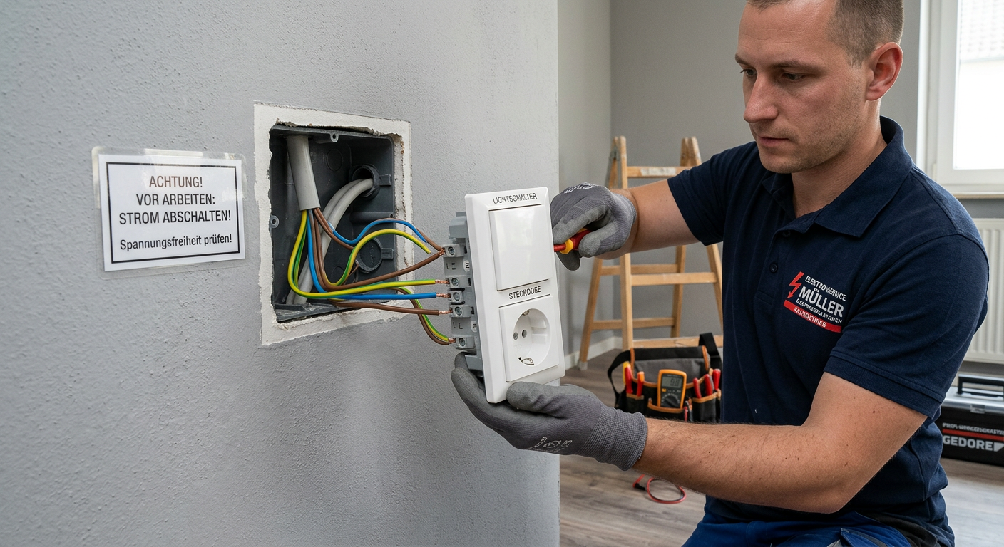 lichtschalter mit steckdose anschließen