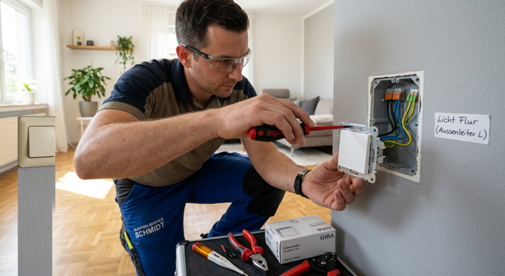 neuen lichtschalter anschließen