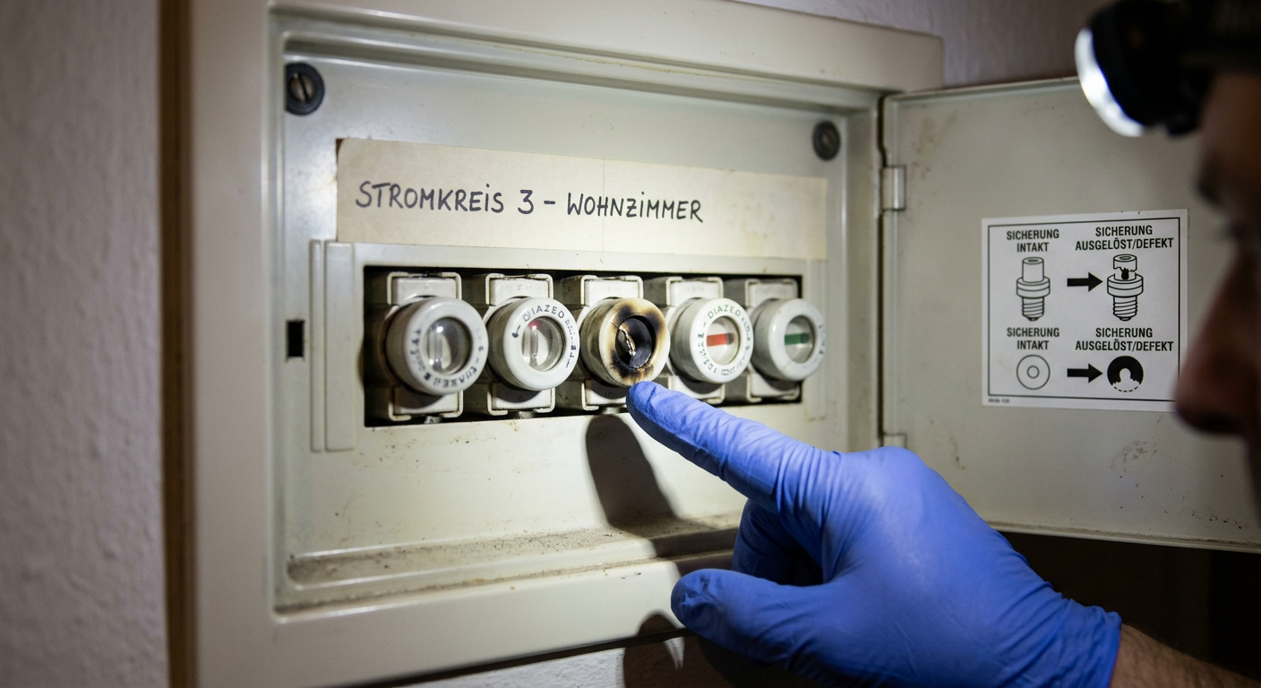 schmelzsicherung defekt erkennen