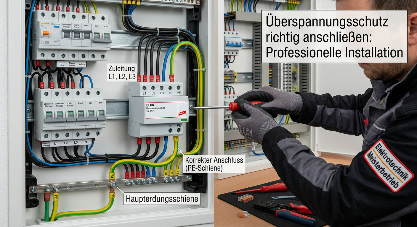 überspannungsschutz richtig anschließen