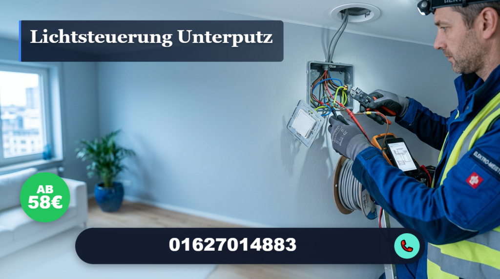 lichtsteuerung unterputz
