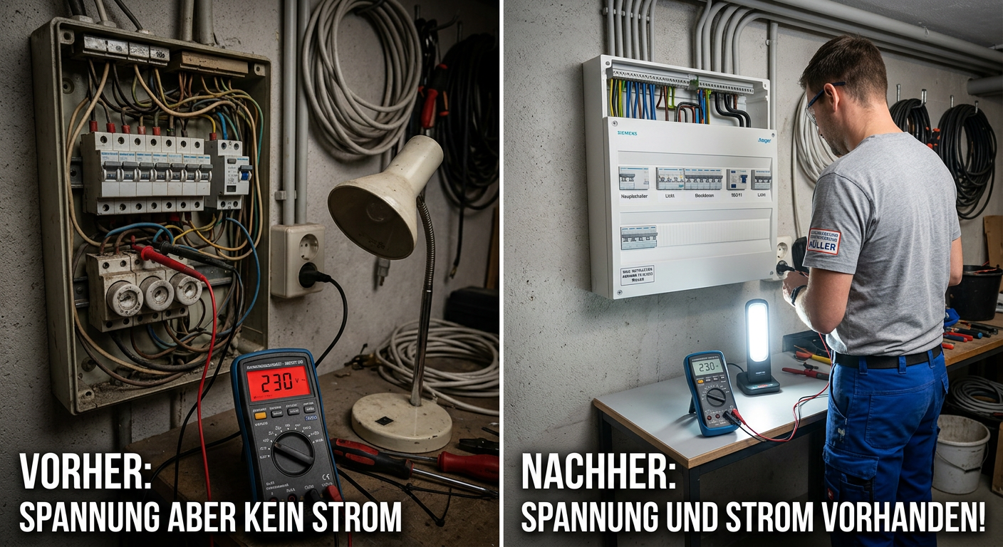 spannung aber kein strom