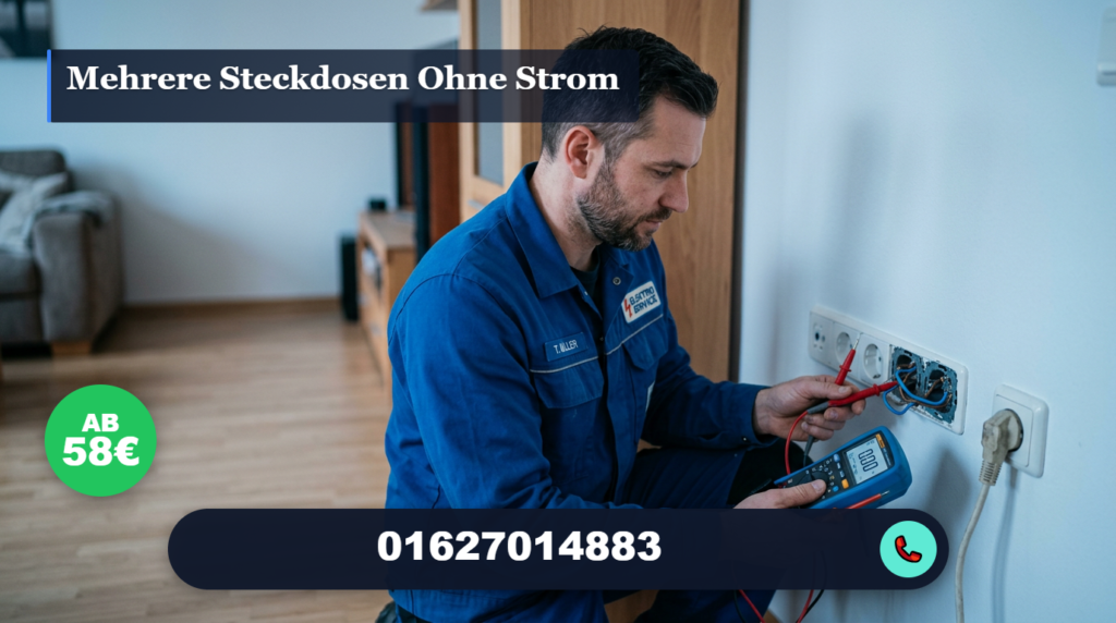 mehrere steckdosen ohne strom