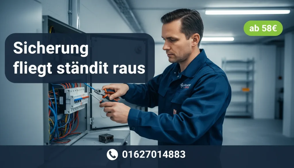 sicherung fliegt ständig raus